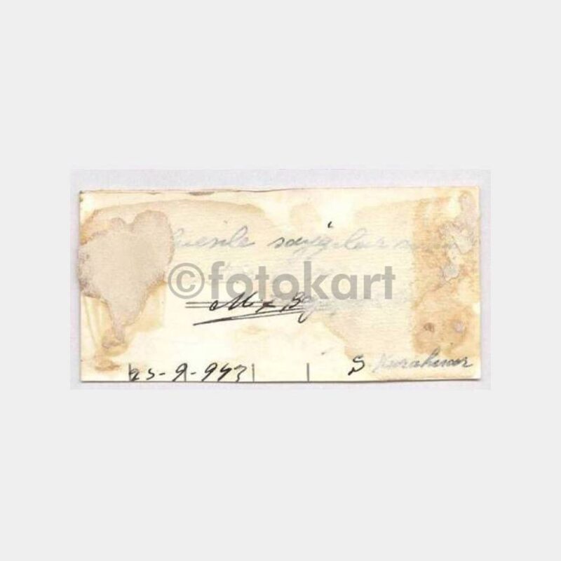 1943 Dolmabahçe Milli Saray Tebrik Fotokart - Görsel 2