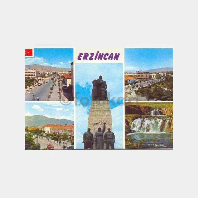 Erzincan - Şehirden 5 Görünüş Kartpostal