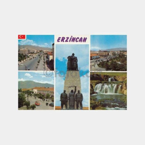 1980 Erzincan Muhtelif Görünüş Kartpostal