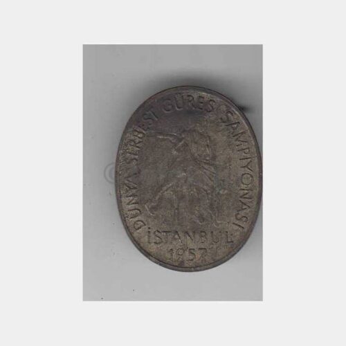 1957 İstanbul Dünya Güreş Şampiyonası Rozeti