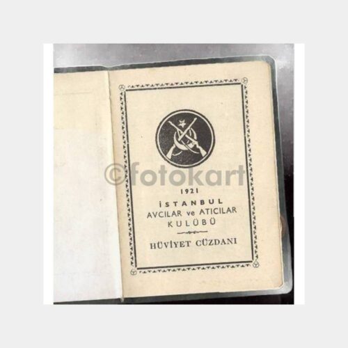 1960 İstanbul Avcılık ve Atıcılık Kulübü Kartı