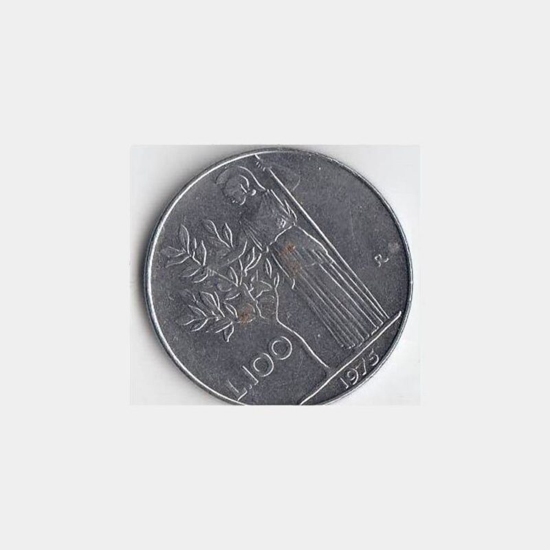 1975 İtalya 100 Liret Madeni Yabancı Para