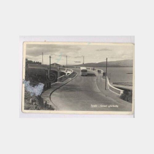 1954 İzmir Varyant Otobüs Görünüş Fotokart