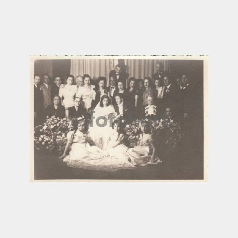 1945 İzmir -Foto Jurnal- Gelin Damat Konulu 3 Adet Fotoğraf - Görsel 3