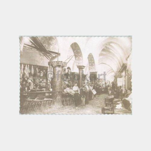 1935 Kapalı Çarşı -Interc. Hotel Damgalı- Reprodüksiyon Kartpostal