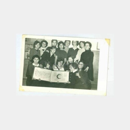 1940 Kızılay Haftası Kız Öğrenciler Fotoğraf