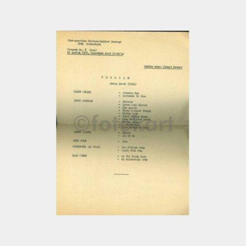 1959 Türk Amerikan Derneği Konser Programı