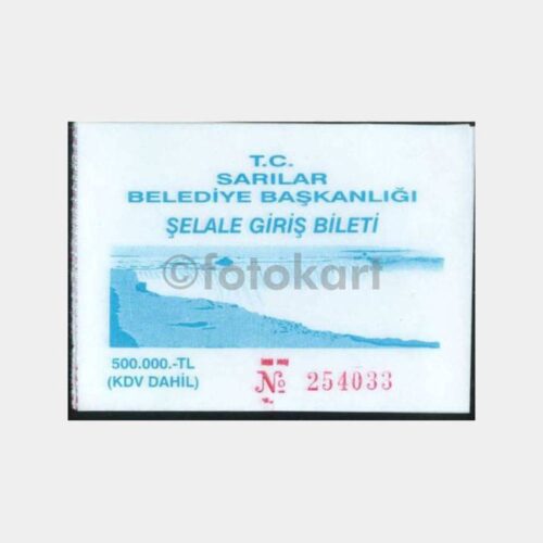 1999 Manavgat Şelalesi Giriş Bileti