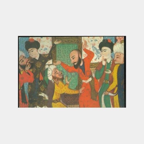 Şahname -Büyük İskender Etrafında- Minyatür Kartpostal