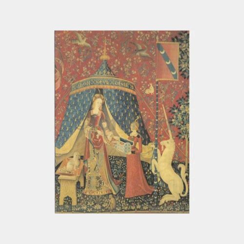 Fransa Saray Tablo Minyatür Tebrik Kartı