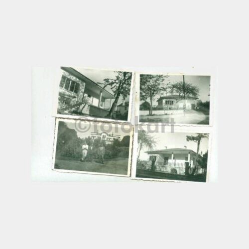 1940 Nazilli Fabrika Lojmanlar Yazılı 4 Adet Fotoğraf