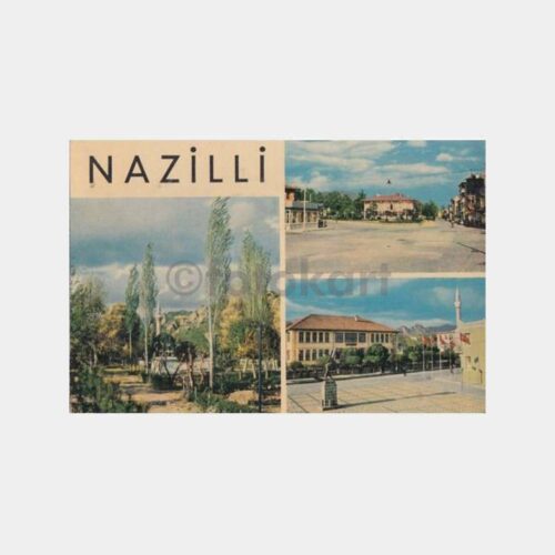 1966 Aydın Nazilli 3 Görünüş Kartpostal