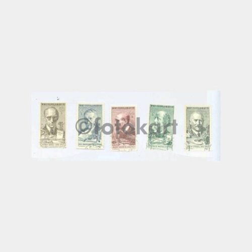 1966 Çekoslavakya Önemli Kişi 5 Adet Tematik Pul
