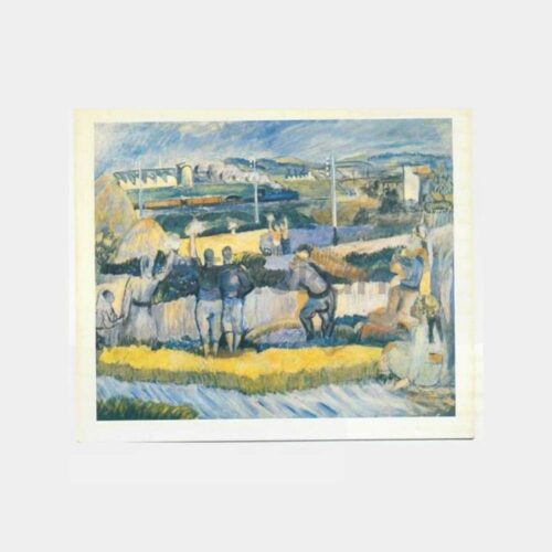 Ressam Bedri Rahmi - Gurbete Gidenler Tablo Kartpostal