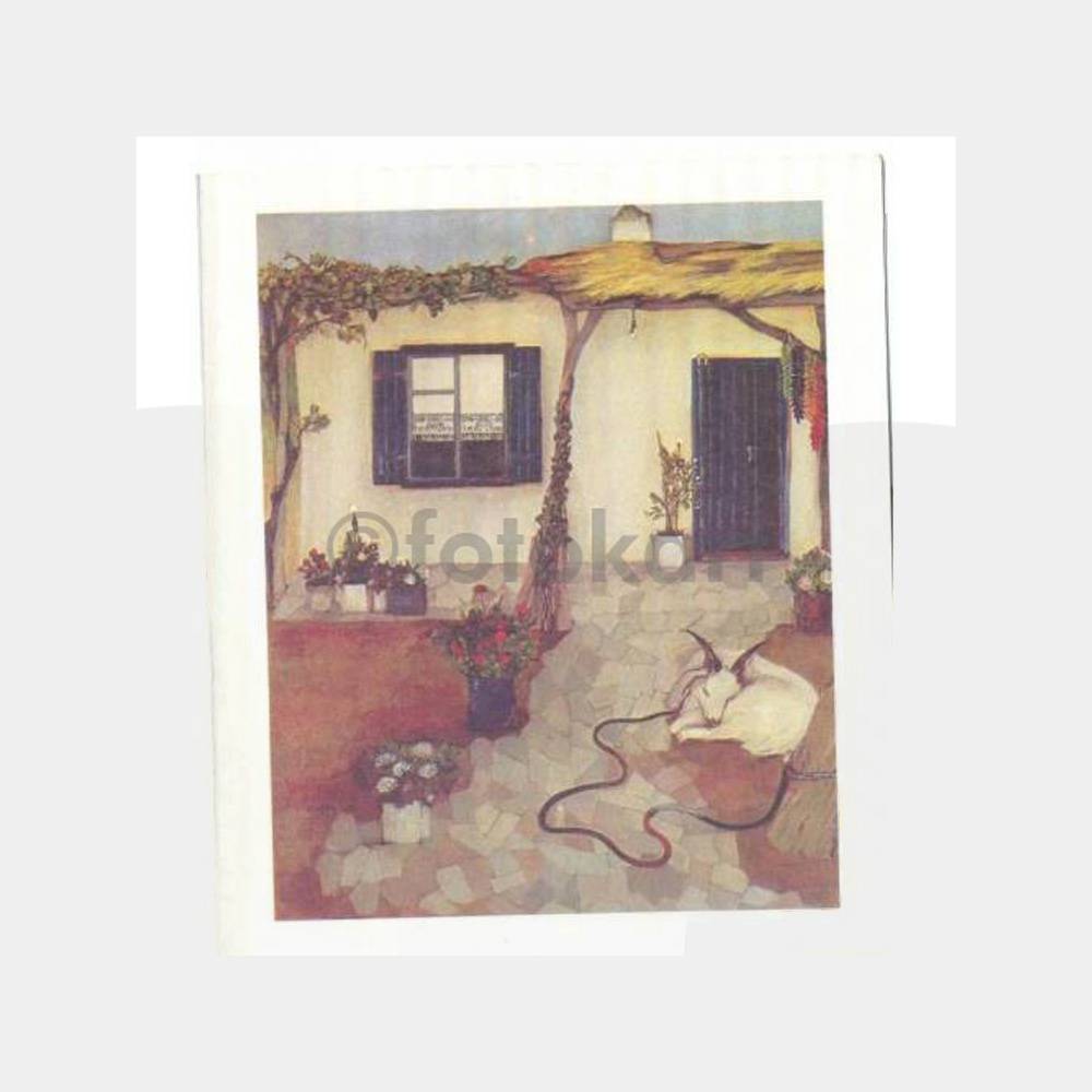 Ressam Sevim İnaltong Tablosu Tebrik Kartı