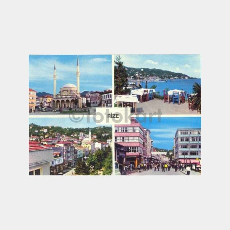 1969  Rize 4 Değişik Görünüş Kartpostal