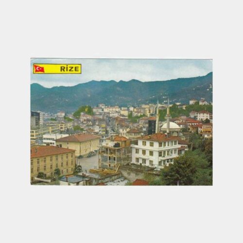 1980 Rize Genel Görünüş Kartpostal