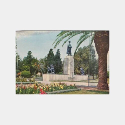 1971 Adana Park Atatürk Heykeli Görünüş Kartpostal