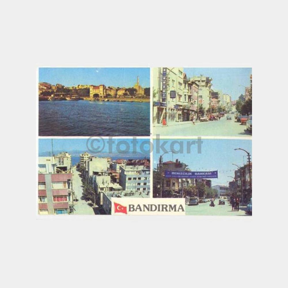 Bandırma 4 Görünüş Kartpostal