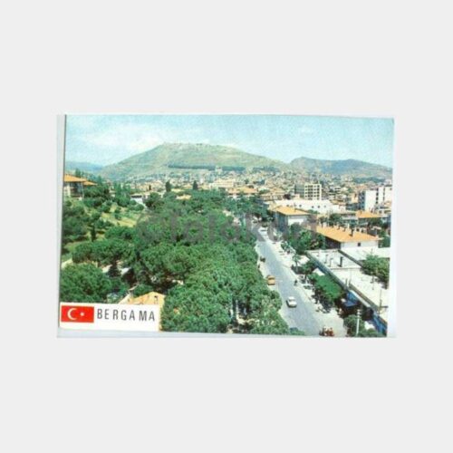 1968 Bergama Genel Görünüş Kartpostal