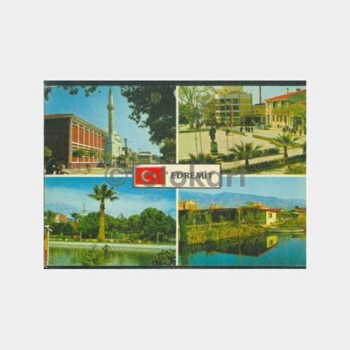 1975 Edremit 4 Görünüş Kartpostal