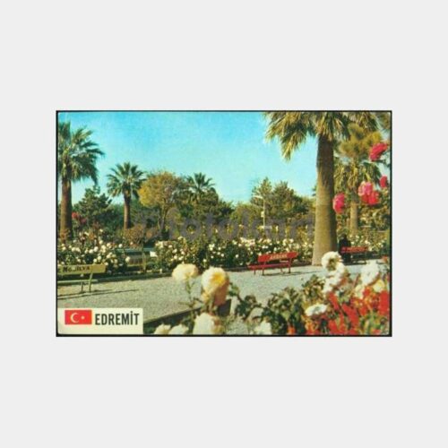 1972 Edremit Parkı Görünüş Kartpostal