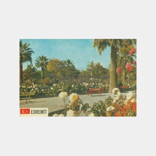 1980 Edremit Parkı Görünüş -Mat Baskı- Kartpostal