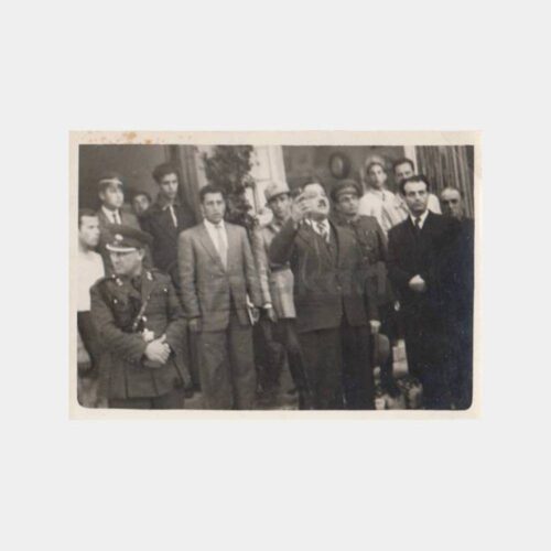 1950 Edremit Konulu Tören Konuşma Fotoğraf