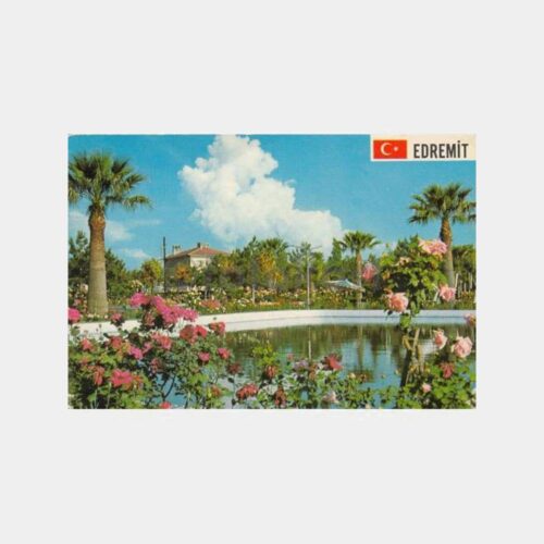 1980 Edremit Parkı Görünüş Kartpostal
