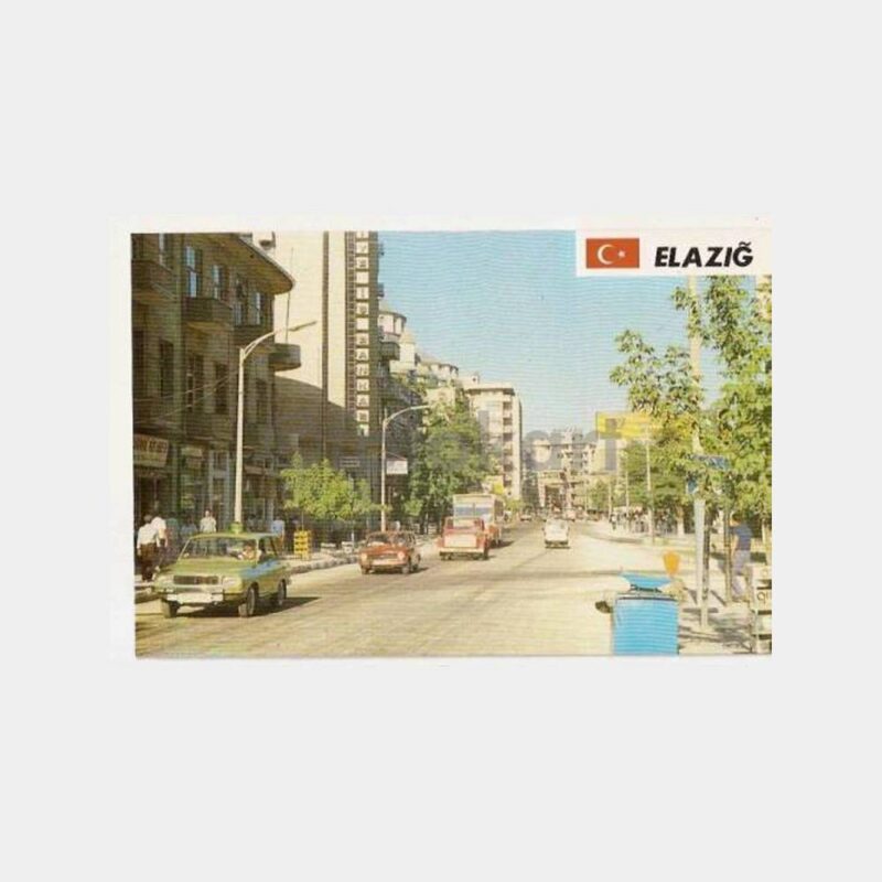 Elazığ Şehir Ana Cadde Görünüş Kartpostal