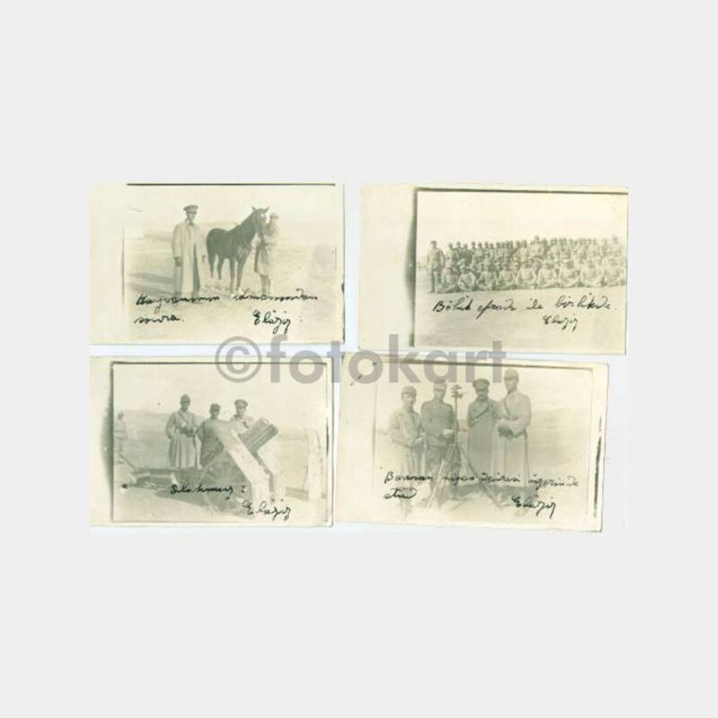 1934 Elazığ Askeri Birlik 5 Adet Fotoğraf