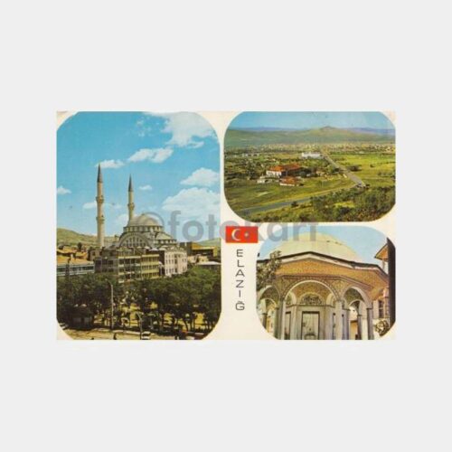 1975 Elazığ 3 Değişik Görünüş Kartpostal