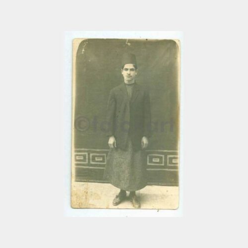 1900 Fesli Etekli Genç İlginç Fotoğraf