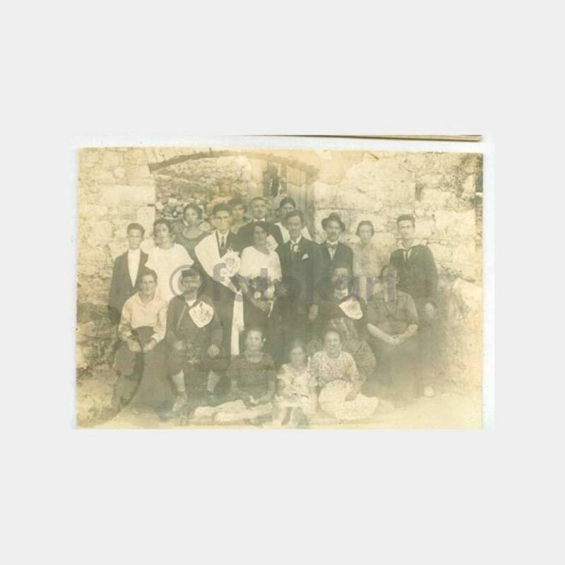 1930 Gelin Damat Grup Görünüş Fotoğraf