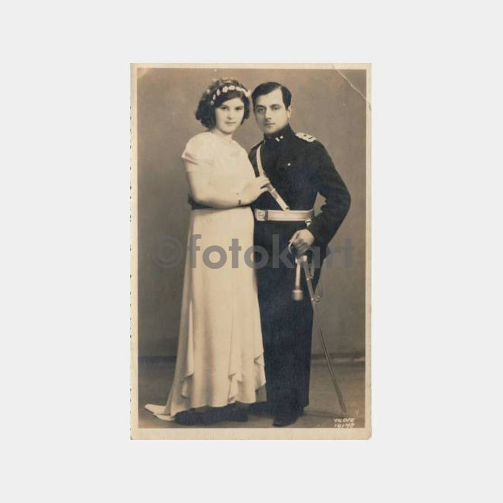 1935 Bursa Foto Yıldız - Gelin Damat Konulu Fotoğraf