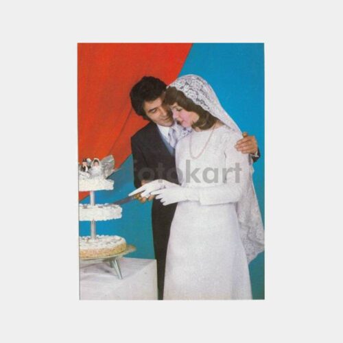 1970 Gelin Damat Konulu Kartpostal