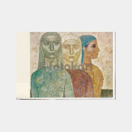 Ressam Nuri İyem - Üç Gelinler Tablo Kartpostal