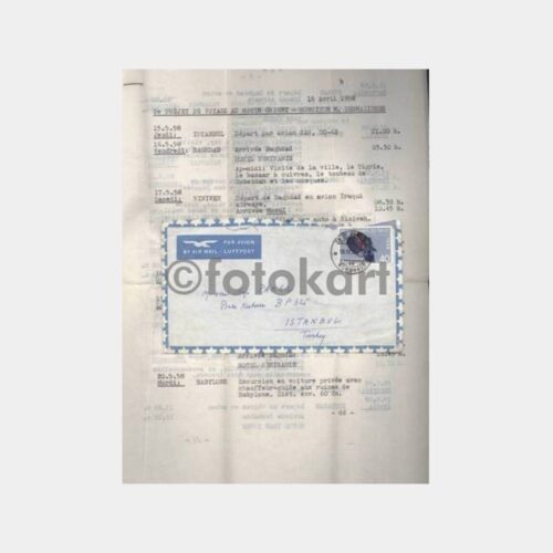 1958 İsviçre Çıkışlı Mektup