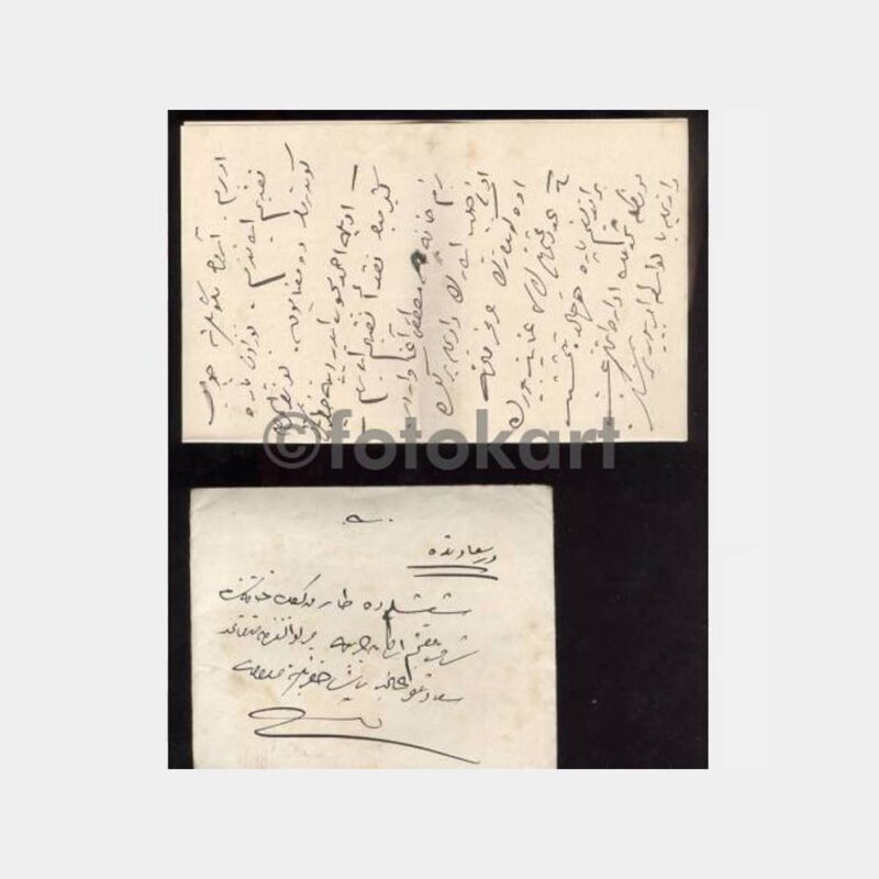 1920 Galata ve Pangaltı Damgalı Eski Türkçe Mektup