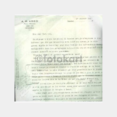 1959 Maden Müh. ABED Antetli Mektup