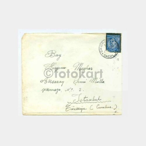 1935 Üsküp Damgalı Mektup Zarf