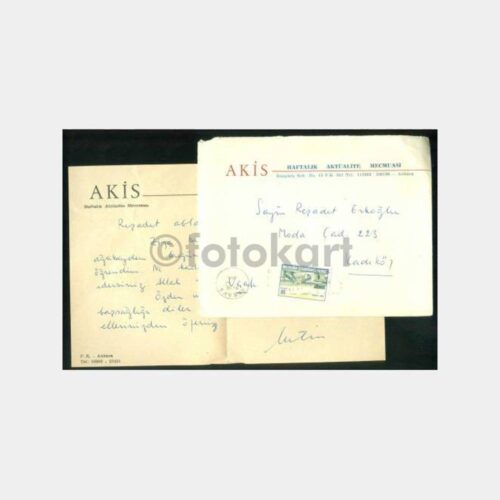 1963 Akis Dergisi - Metin Toker İmzalı Mektup