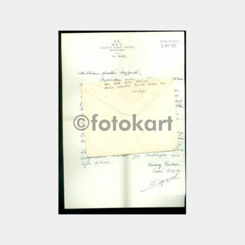 1953 Sadi Koçaş İmzalı Mektup