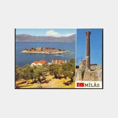 Milas Bafa Gölü ve Tarihi Ada Kartpostal