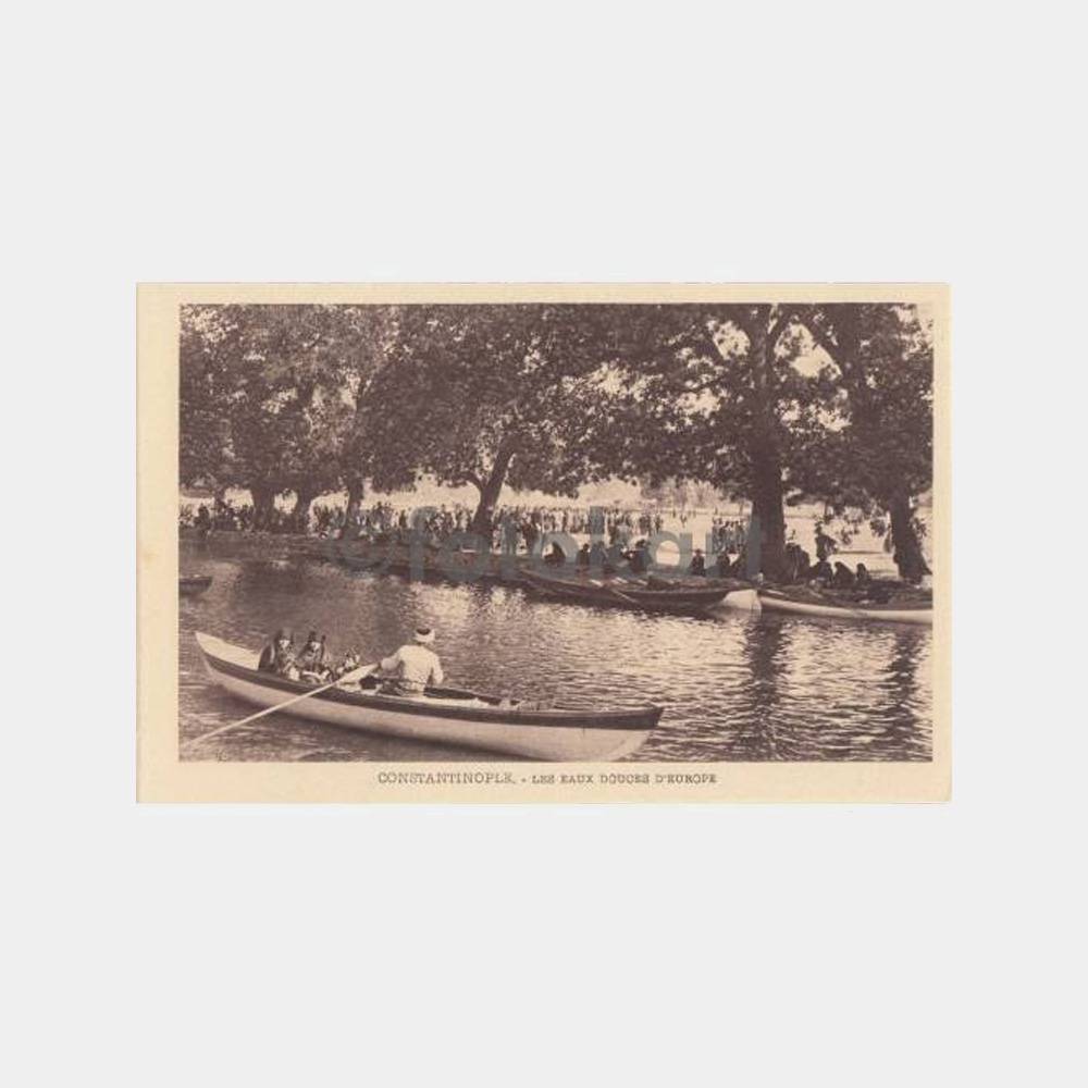 1920 Kağıthane Mesiresi -Editör Rochat- No.1208 Kartpostal