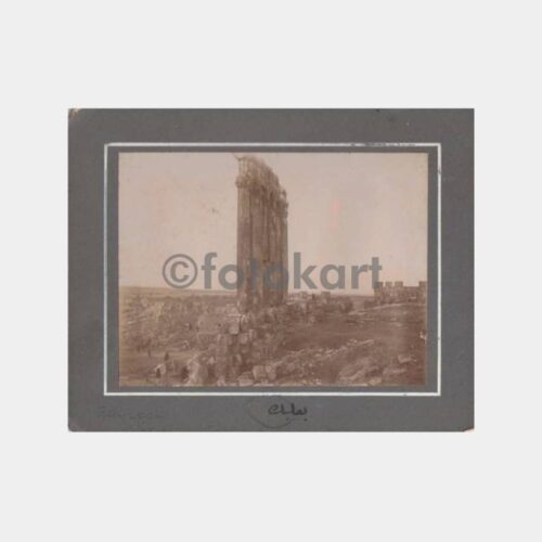 1900 Suriye Baalbek Antik Kenti Fotoğraf