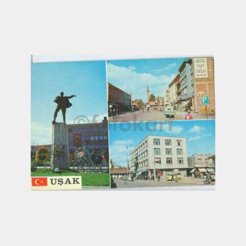 Uşak 3 Değişik Görünüş Kartpostal