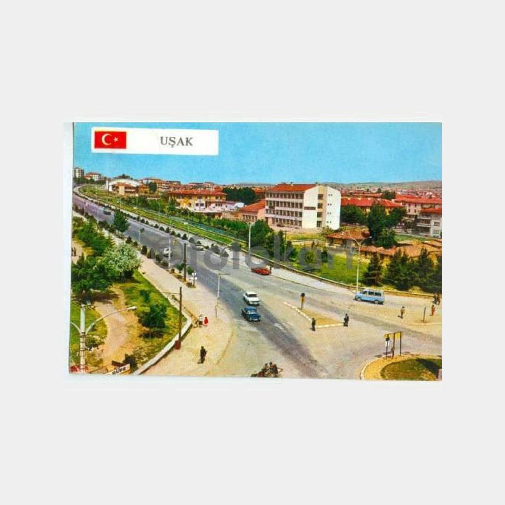 1968 Uşak Şehirden Görünüş Kartpostal