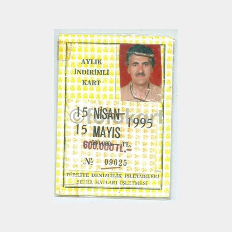 1995 Şehir Hatları Vapur İndirimli Kartı