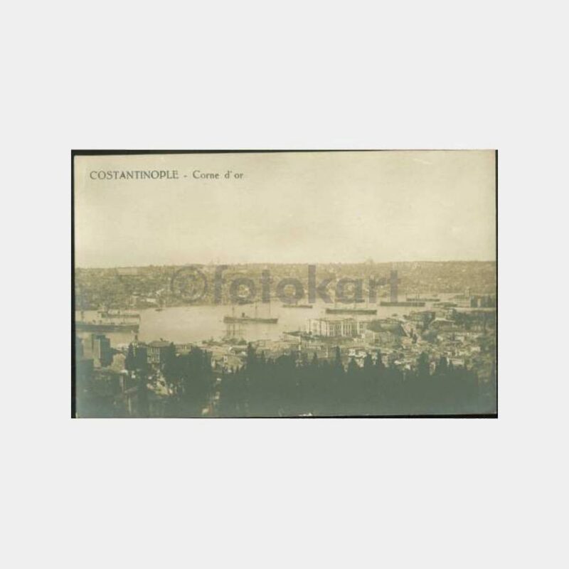 1920 İstanbul Haliç Vapurlar Görünüş Kartpostal